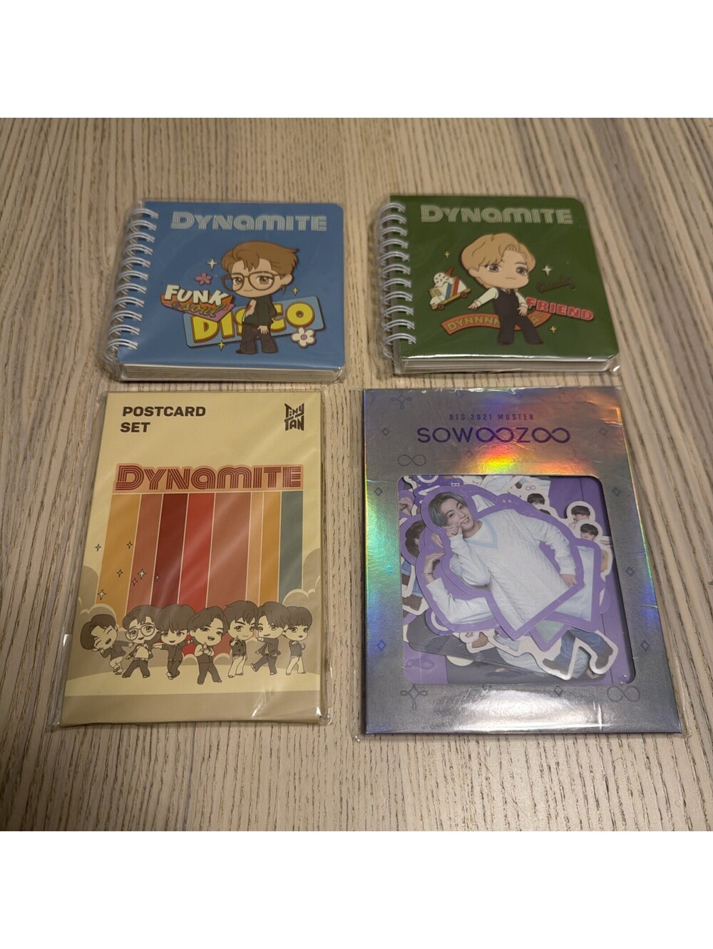 BTS Merch Lot Dynamite Postcard Set TinyTAN Notebooks 2021 Muster Sowoozoo Pac